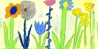 Blumenzeichnung.
