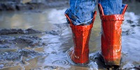 Kind Gummistiefel Regen Matsch