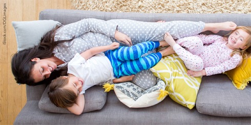 Raus aus dem Pyjama KopfbildistockDGimagesweb