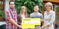 Scheckuebergabe Spendenlauf