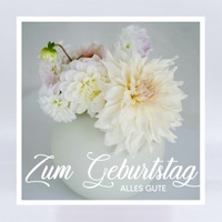 GK 055 Dahlien Weiß