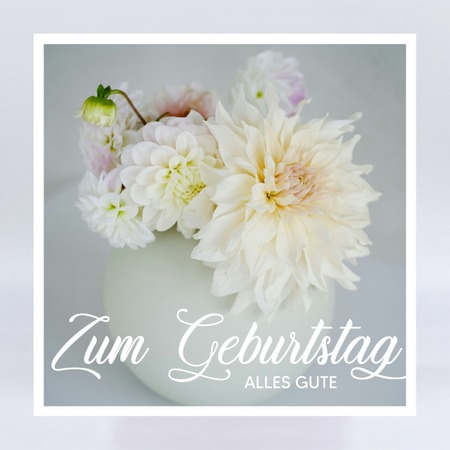 GK 055 Dahlien Weiß