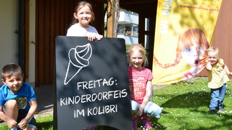 Kinderdorf-Eis von Kolibri eroberte das Ländle