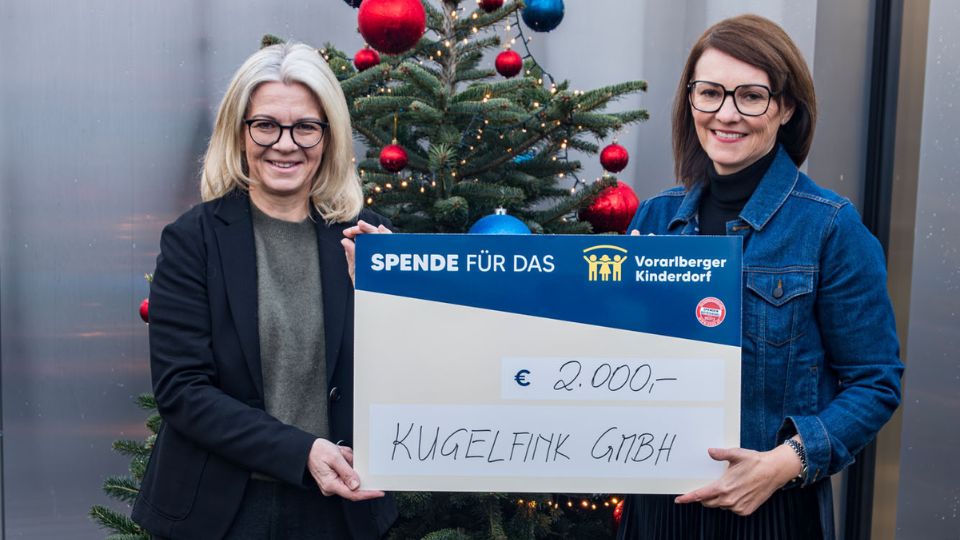 Kugelfink GmbH spendet an Ehemaligenbetreuung des Vorarlberger Kinderdorfs